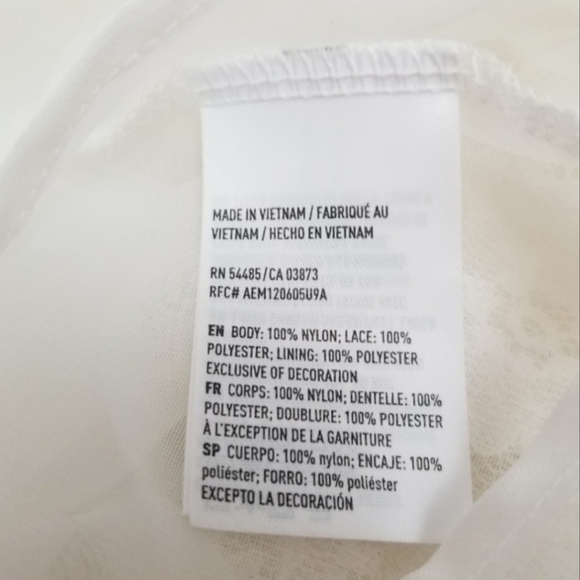 American Eagle S White Floaty Tiered Lace Tank Top - Picture 8 of 9